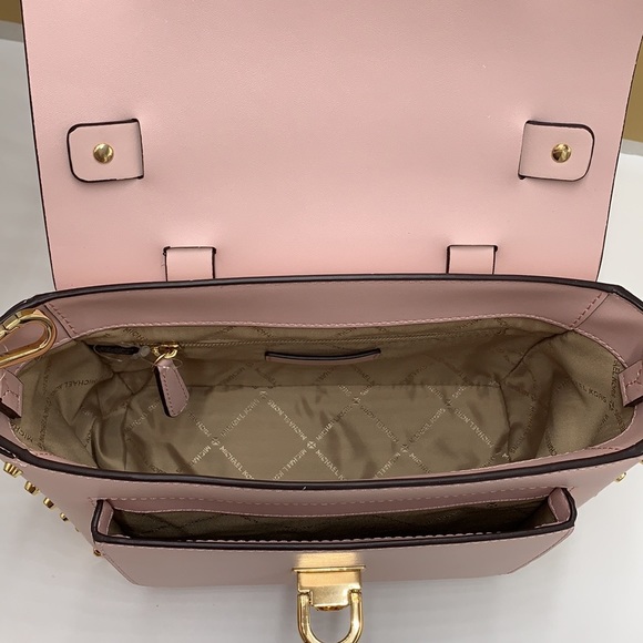 MICHAEL KORS MANHATTAN MEDIUM TOP HANDLE SATCHEL/SHOULDER/CROSSBODY POWDER BLUSH - Picture 12 of 16